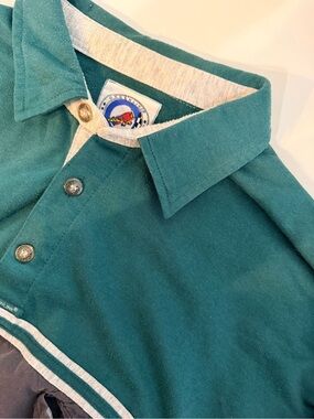 Vintage Greenline International Rugby Polo Sweatshirt Size Large Grandpacore